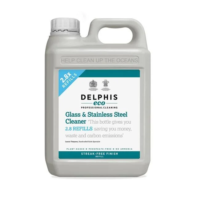 Delphis Eco Glass and Stainless Steel Cleaner   2L