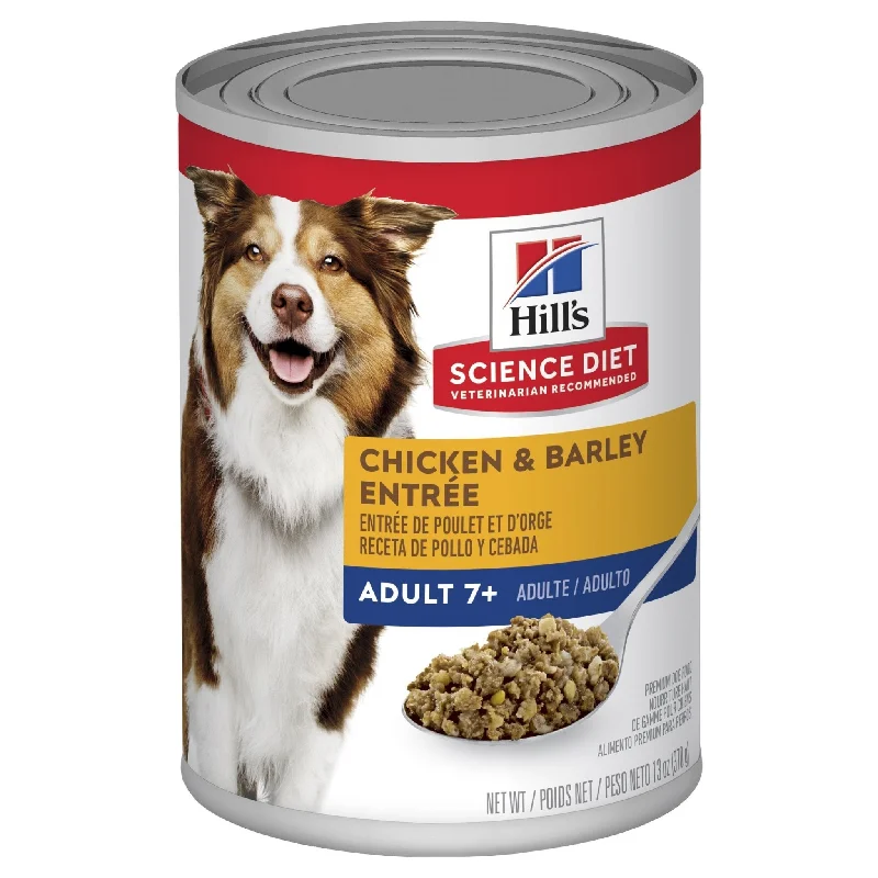 - Royal Canin dog food recommendationHill's Science Diet Adult 7+ Chicken & Barley Entrée Canned Dog Food, 370g, 12 Pack