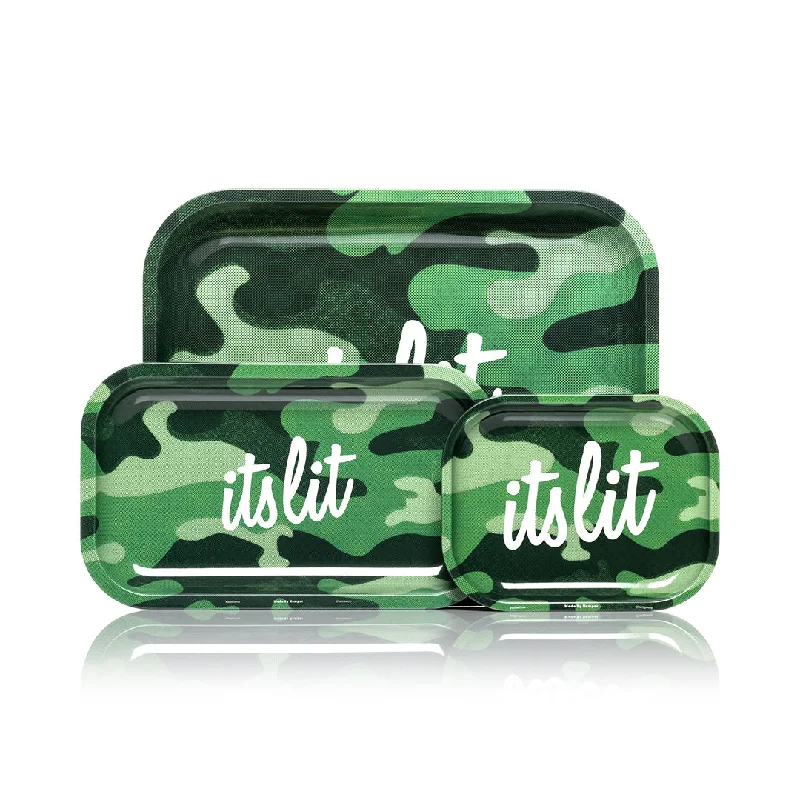 HEMPER  - It's Lit Light Green Camo Rolling Tray