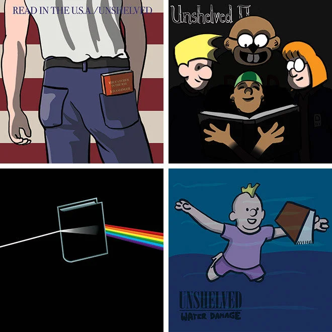 Unshelved Album Cover Parody Prints