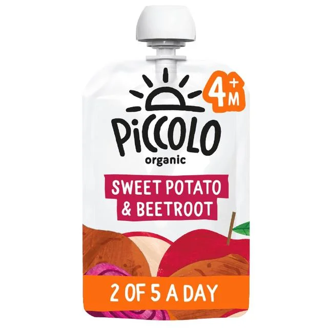 Piccolo Sweet Potato Apple Pear & Beetroot Organic Pouch 4 mths+   100g