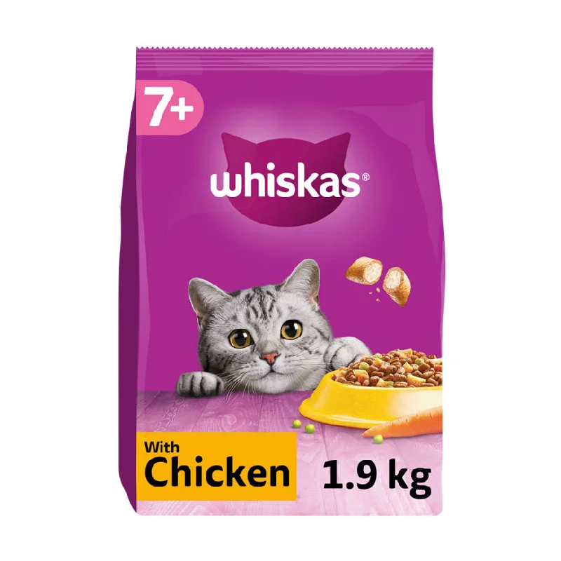    - Cat food for dental health  Whiskas 7+ Chicken Adult Dry Cat Food 