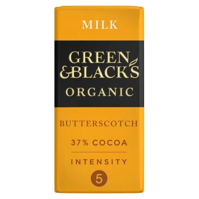 Green & Black's Organic Butterscotch Milk Chocolate Bar   90g