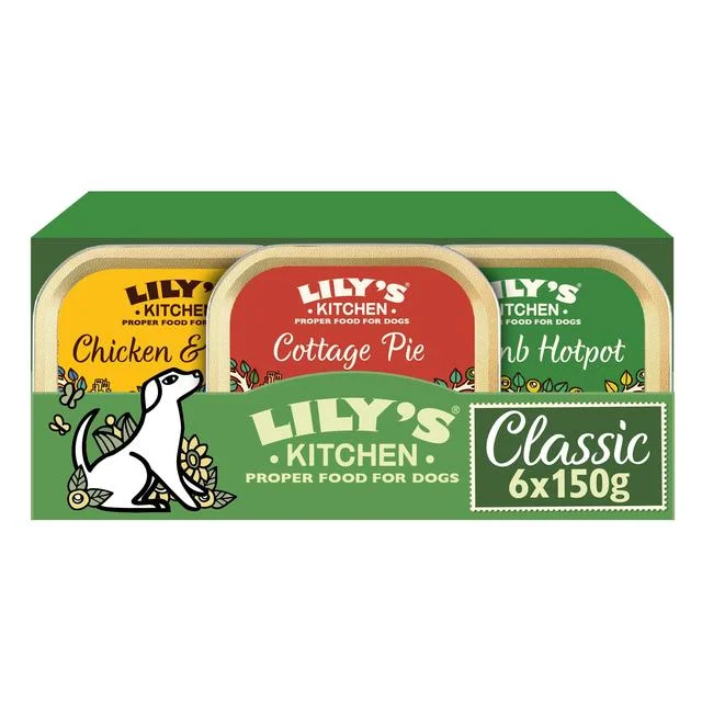 Lily's Kitchen Classic Dinners for Dogs Multipack   6 x 150g