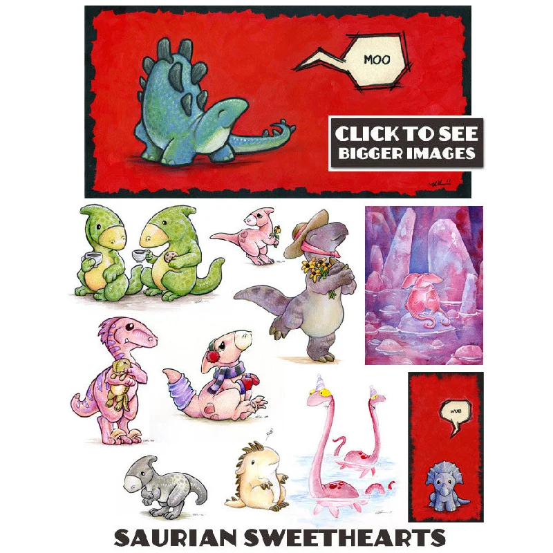 Saurian Sweethearts Prints by Ursula Vernon