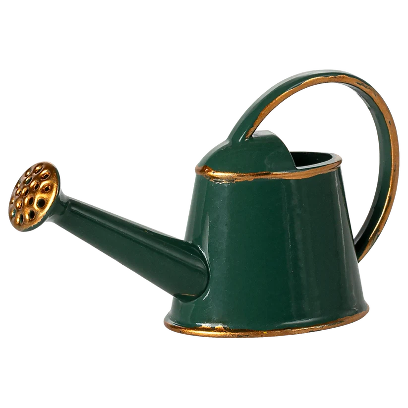 Pre Order Maileg mouse watering can - dark green