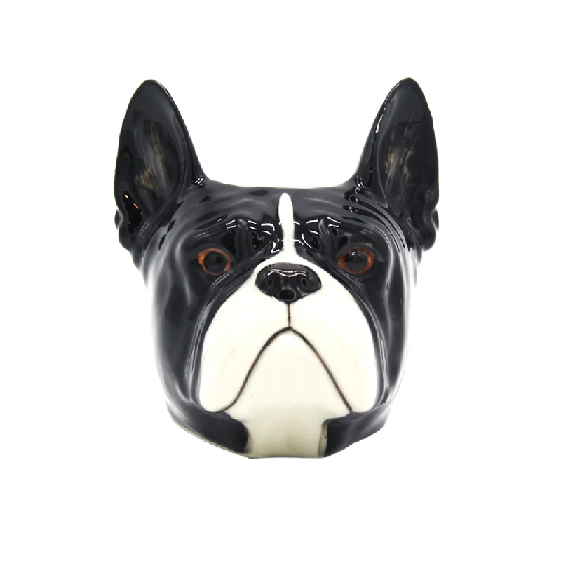 Quail French Bulldog Face Egg Cup