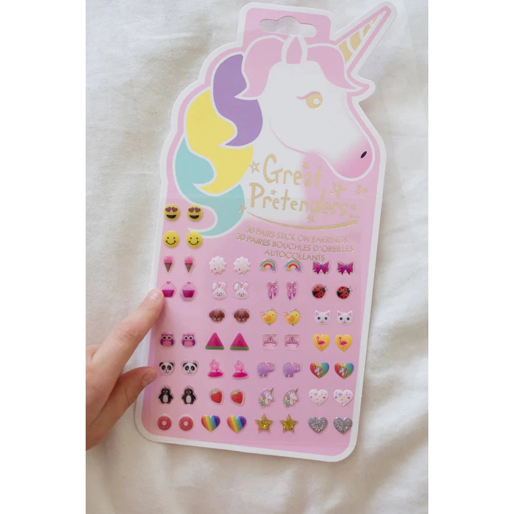 unicorn sticker earrings