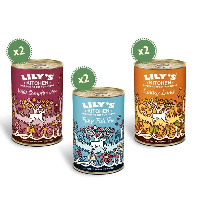 Lily's Kitchen Grain-Free Recipes for Dogs Multipack   6 x 400g