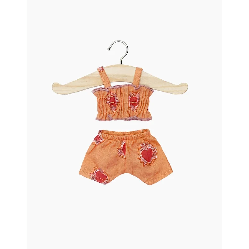 Minikane amigas retro 2-piece swimsuit in ex voto with pouch