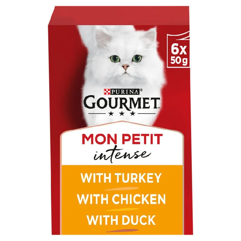    - Weight management cat food  Gourmet Mon Petit Cat Food Pouches Poultry