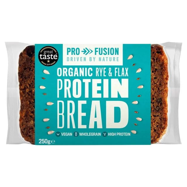 Profusion Organic Protein Bread Rye & Flax   250g