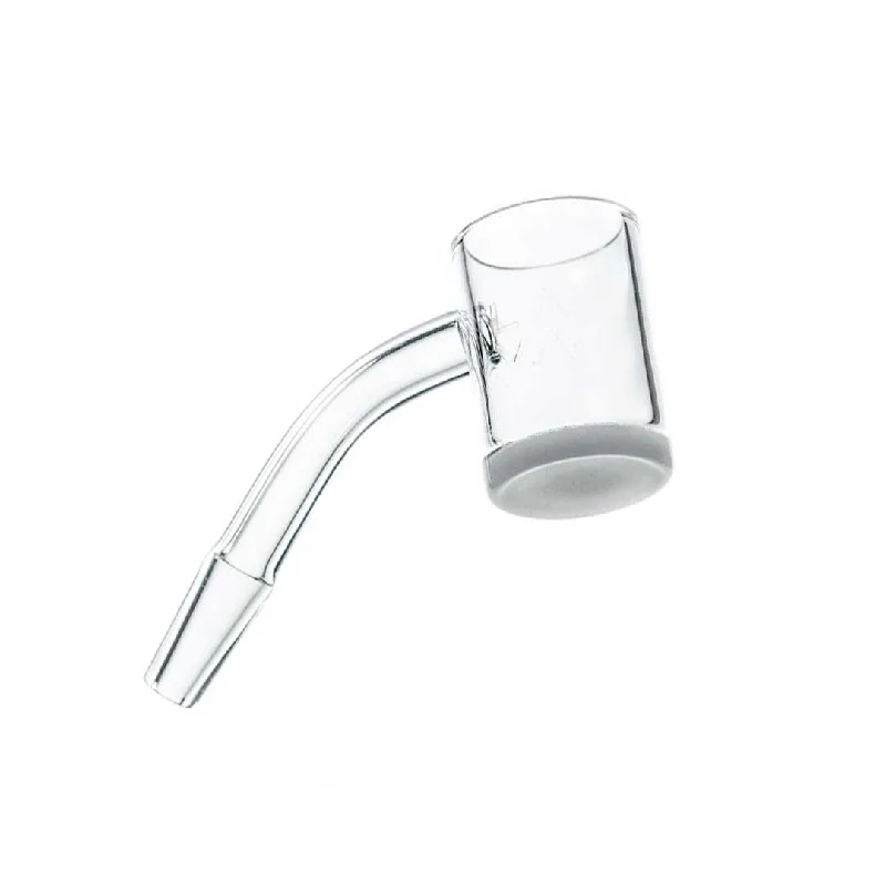 Flat Bottom 45º High Airflow Opaque Bottom Quartz Banger | 14mm Male Joint | 25mm OD | 2mm Thickness