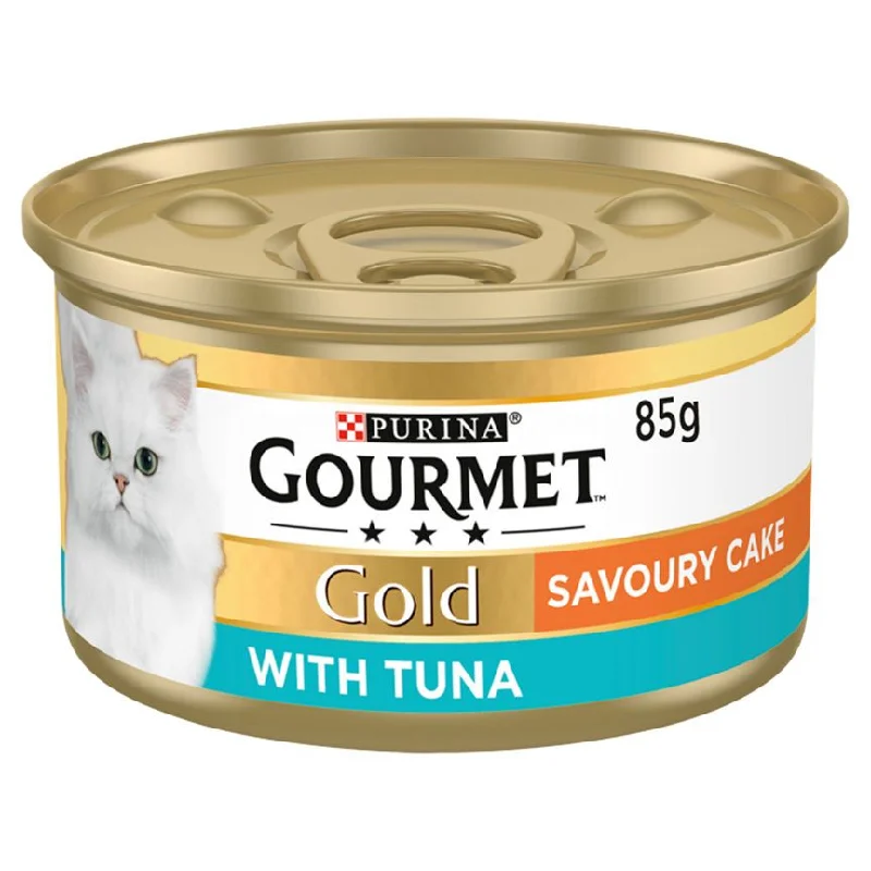 4. **Price and Purchasing**  Gourmet Gold Tinned Cat Food Savoury Cake Tuna