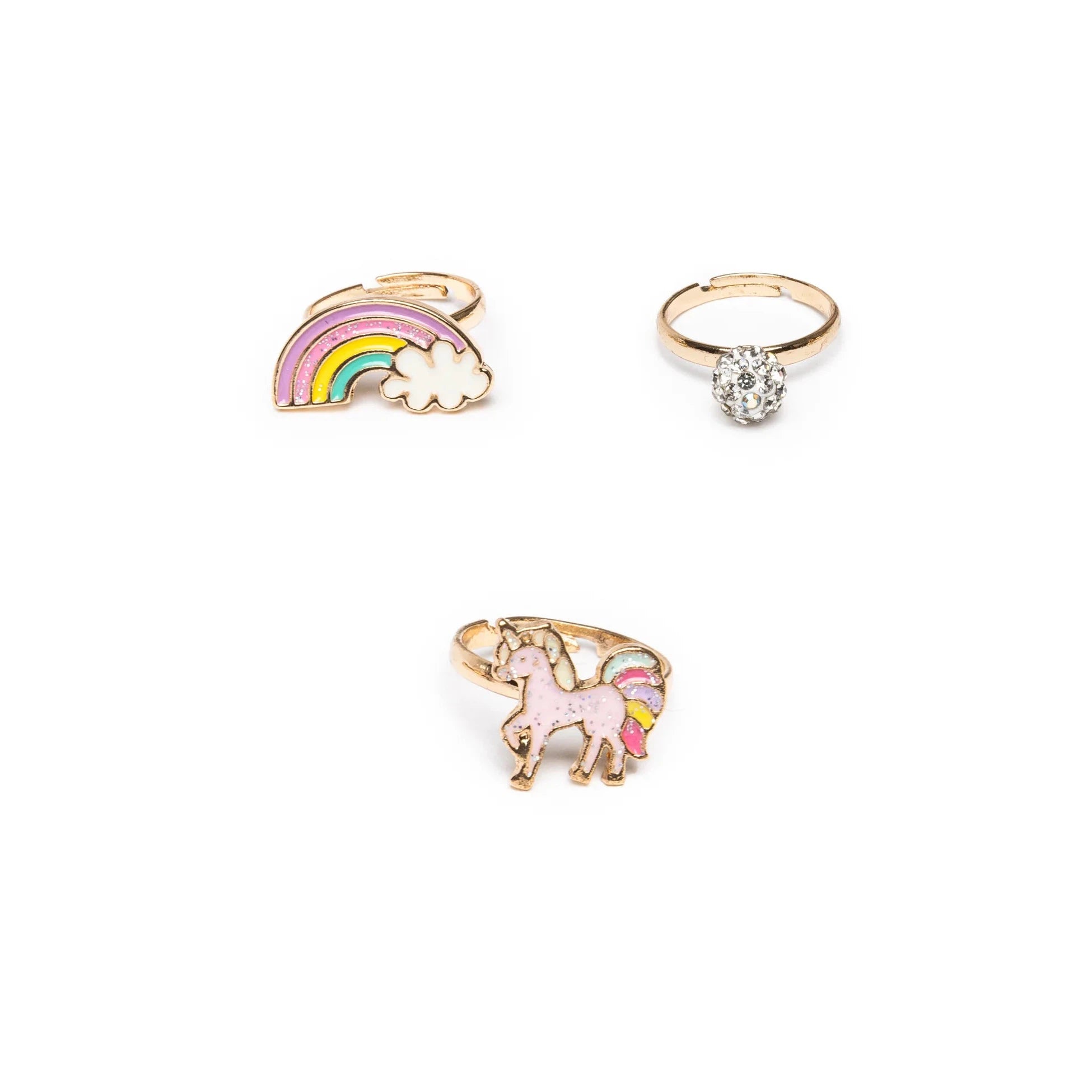 boutique unicorn rainbow rings