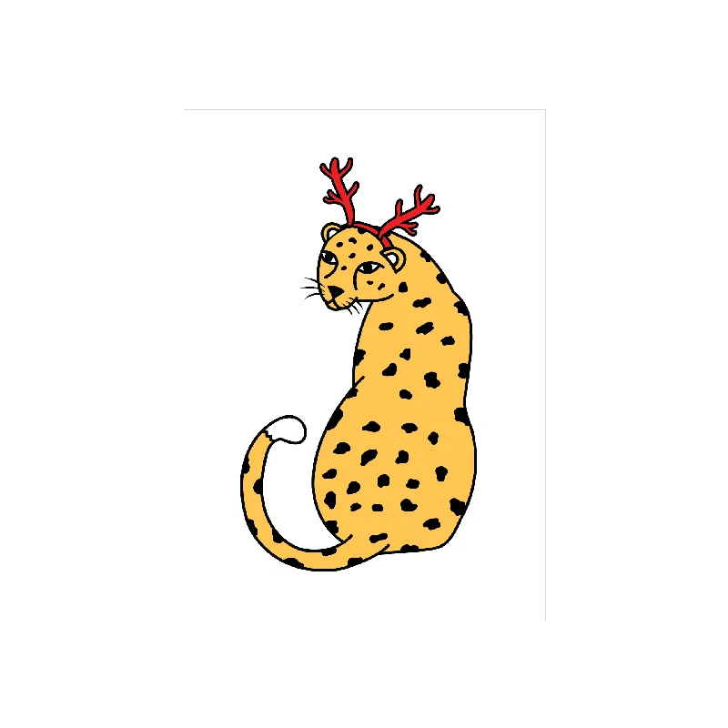 Iko Iko Talula Christmas Card Leopard