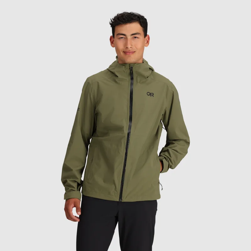 Men's Stratoburst Stretch Rain Jacket - Ranger Green