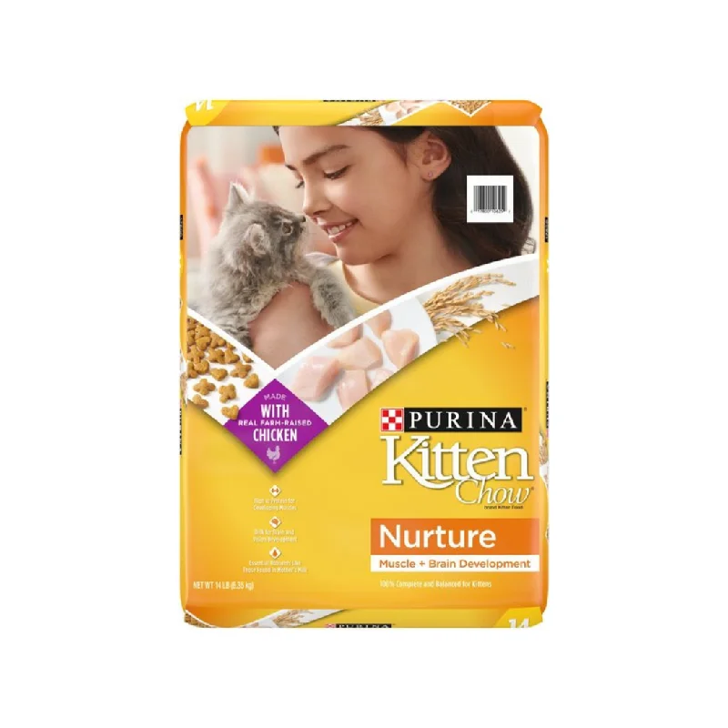    - Cat food for spayed/neutered cats  Purina Kitten Chow Nurture Chicken Dry Cat Food