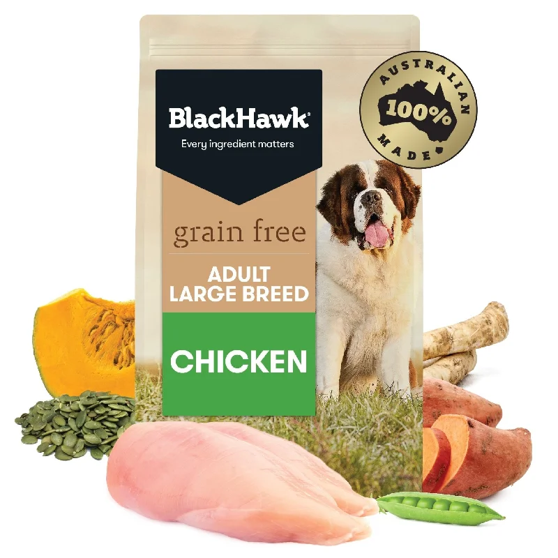  -High-fiber dog foodBlack Hawk Grain Free Adult Chicken Large Breed Dry Dog Food 15kg