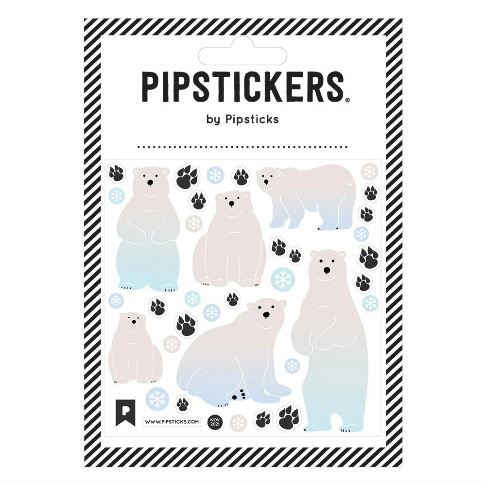 fuzzy polar bears sticker pack