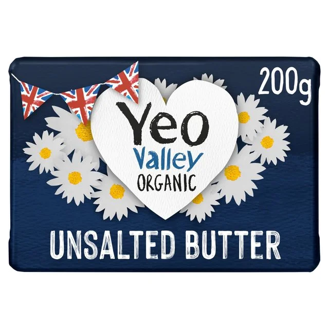 Yeo Valley Organic Unsalted Butter   200g