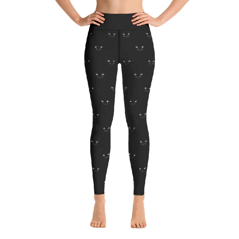 Black Cat Yoga Leggings