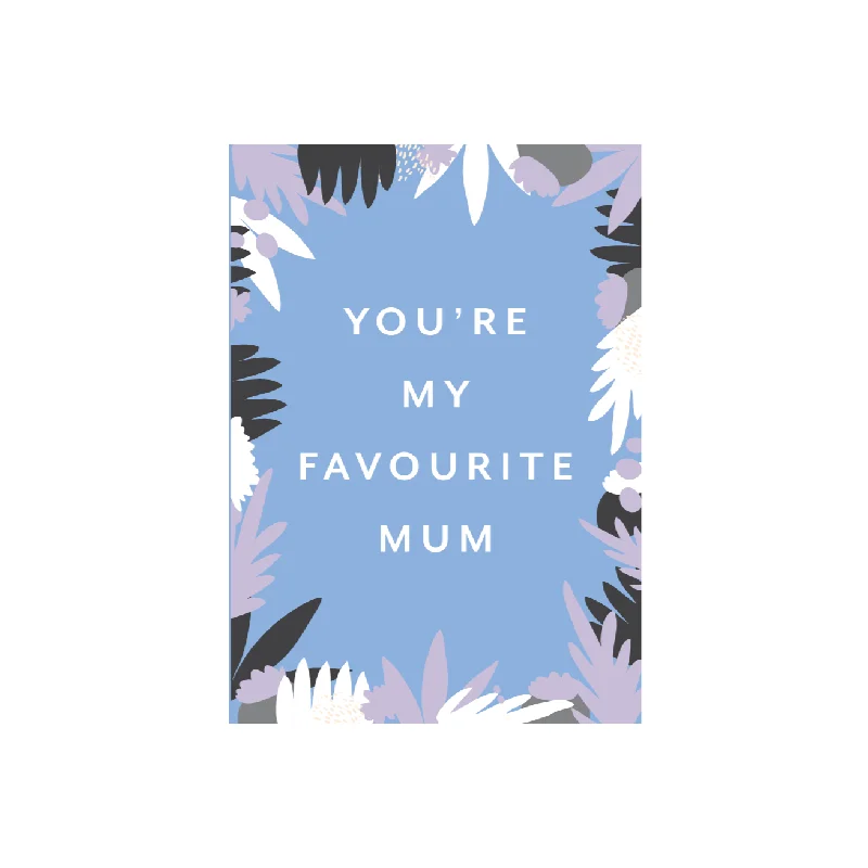 Iko Iko Patterned Card Favourite Mum