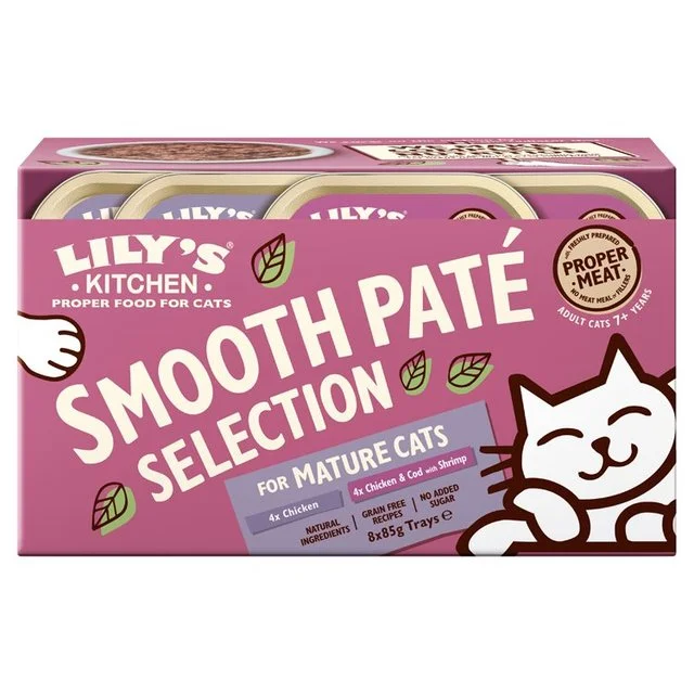 Lily's Kitchen Pate Selection for Mature Cats   8 x 85g