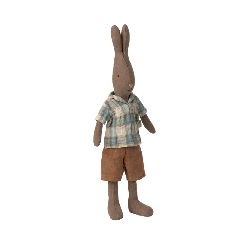 Pre Order Maileg rabbit size 2, brown - shirt and shorts