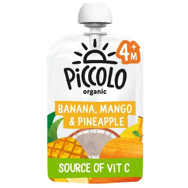 Piccolo Organic Banana Mango & Pineapple Stage 1   100g