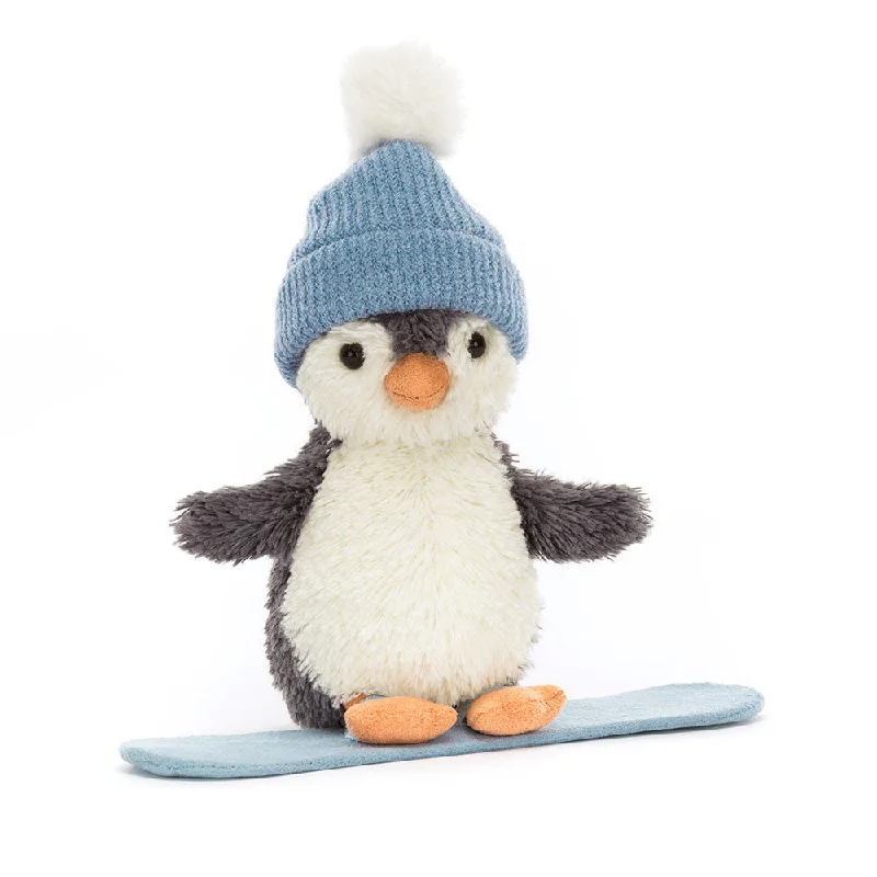 Jellycat Peanut penguin snowboarding small