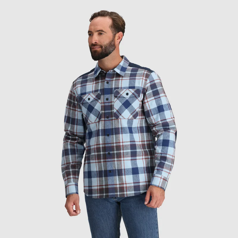 Men's Wallingford Flannel Shirt Jacket - Olympic Plaid