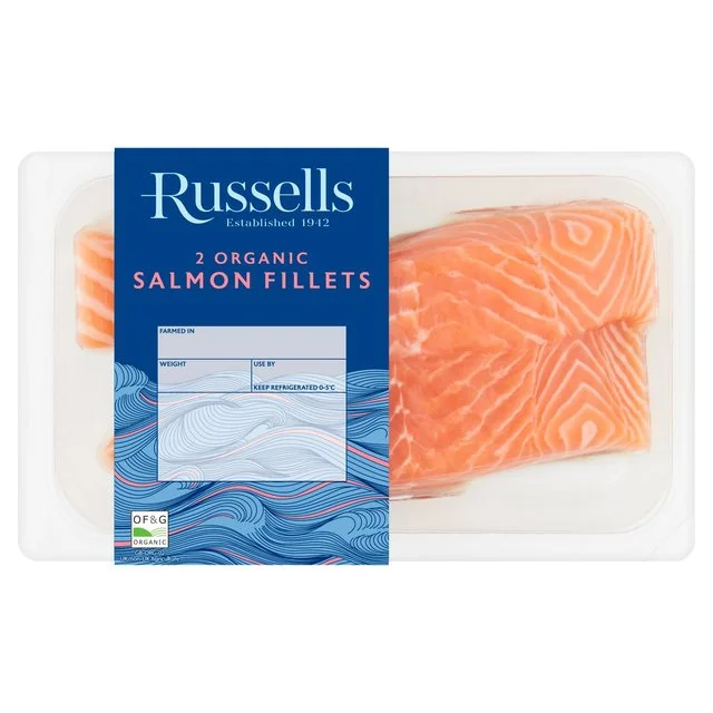 Russell's Organic Salmon Fillets   240g