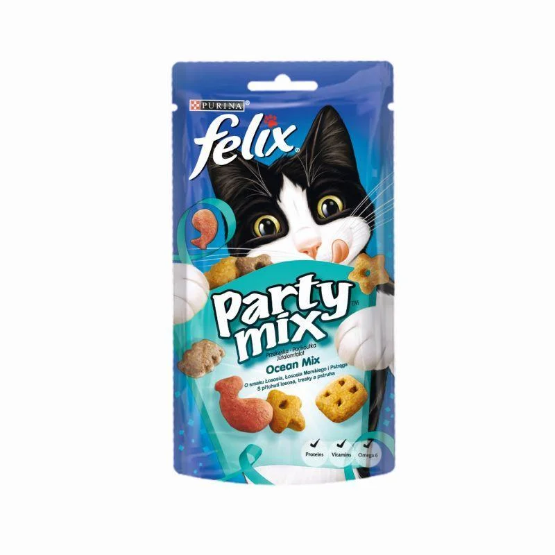 1. **Dog chest harness is anti-breakaway**Felix Party Mix Ocean Mix - 60g