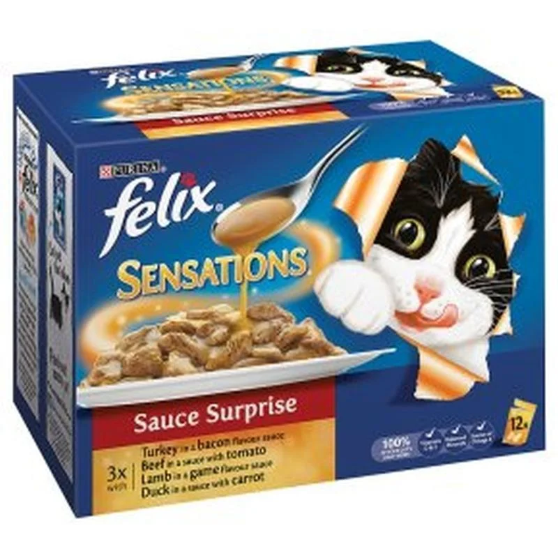 ### General pet accessoriesFelix Sensations Sauce Surprise Meat Selection - 12 x 100g